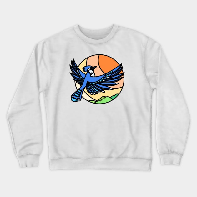 Blue Jay Crewneck Sweatshirt by Joe Gottli